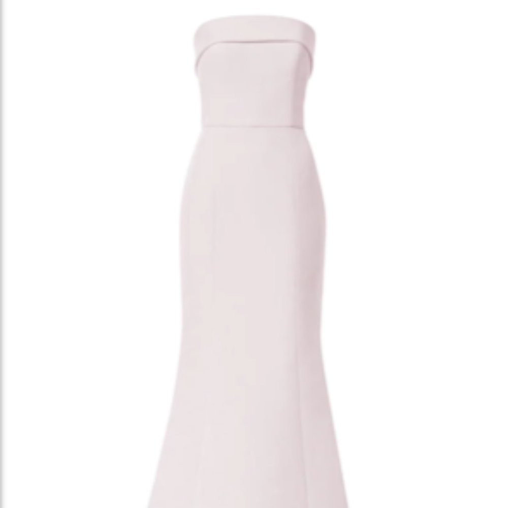Amsale Jaylin Dress (Size 8) in Champagne